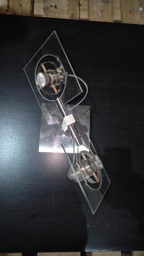 11 x lamp ikea dubbele spots, Huis en Inrichting, Lampen | Spots, Ophalen, Metaal of Aluminium