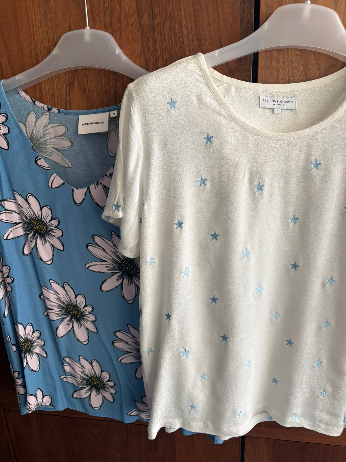 2 blousjes Fabienne Chapot maat 36/S, Kleding | Dames, Ophalen of Verzenden, Zo goed als nieuw, Maat 36 (S), Blauw