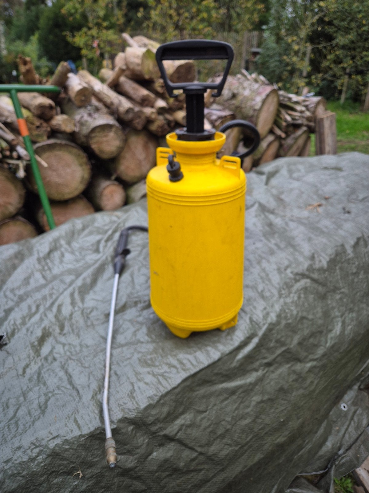Onkruidverdelger spuit, gele drukspuit 6 liter, Ophalen, Gebruikt