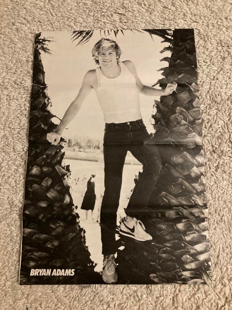 Poster A3 formaat BRYAN ADAMS, Verzamelen, Ophalen of Verzenden, Zo goed als nieuw, A1 t/m A3