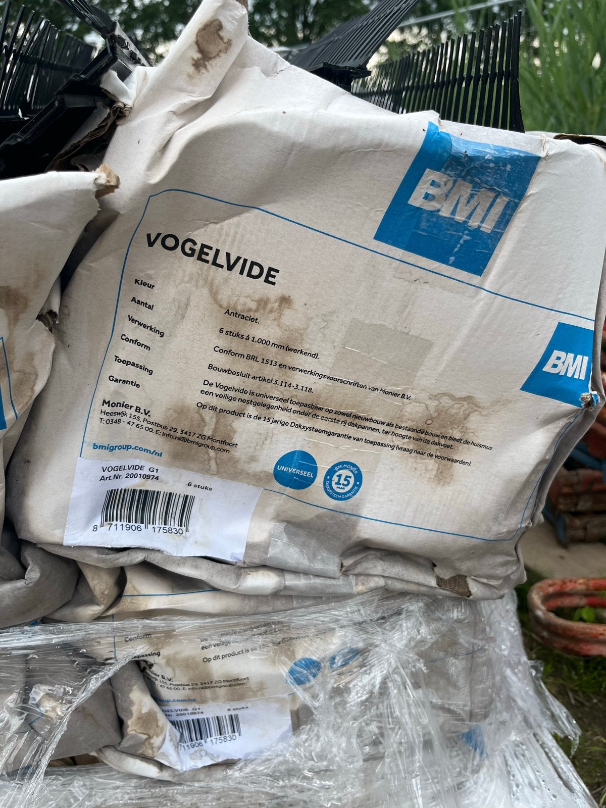 BMI Vogelvide Antraciet - 39 st, Ophalen of Verzenden, Nieuw