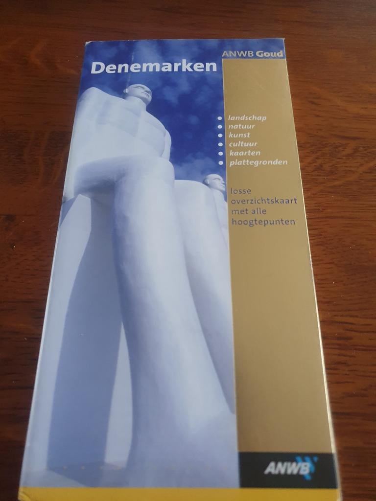 ANWB Goud Reisgids Denemarken met uitneembare kaart!!!, Ophalen of Verzenden