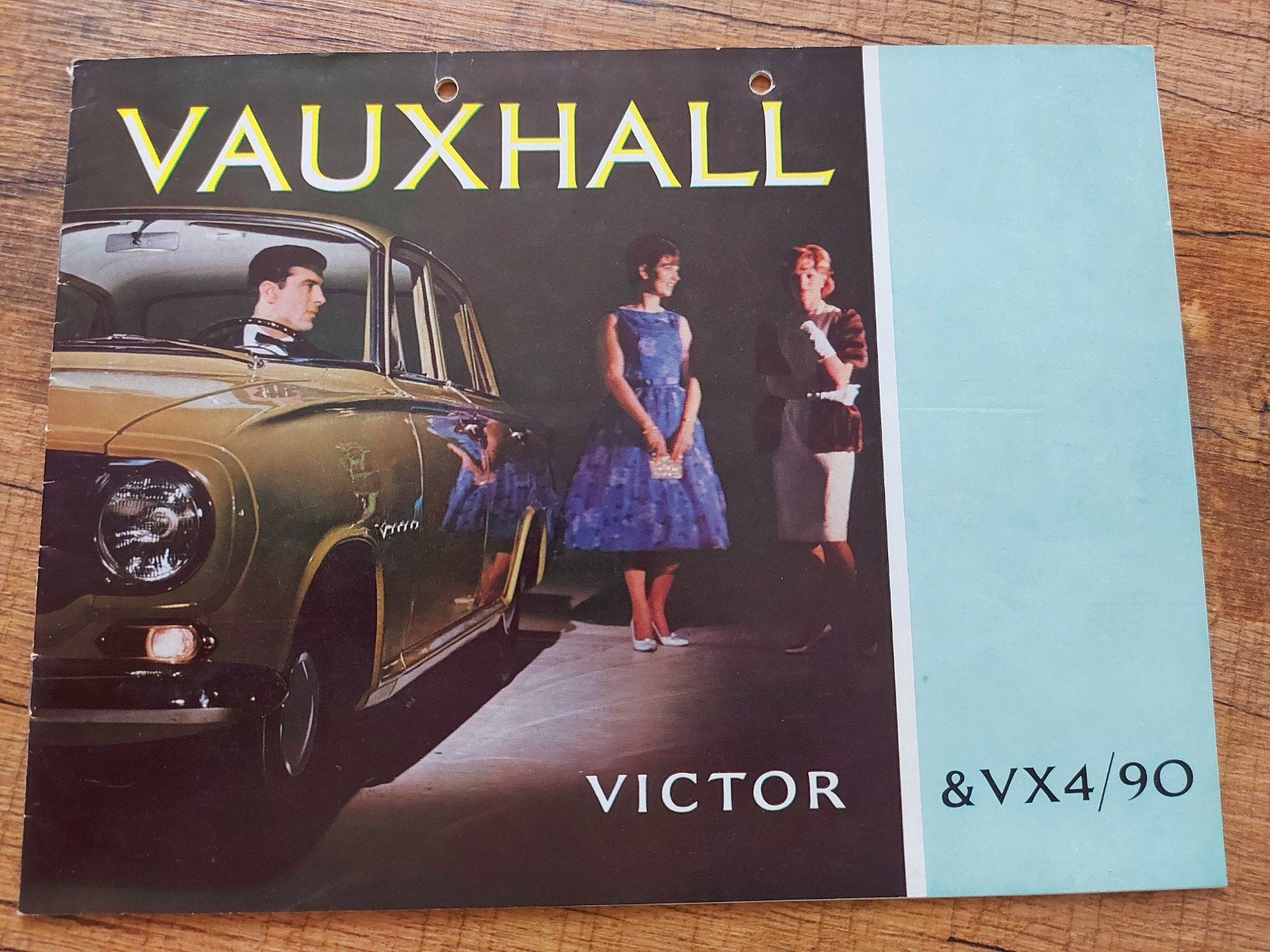 oude Vauxhall Victor & VX4/90 folder geperforeerd, Ophalen of Verzenden, Zo goed als nieuw, Overige merken