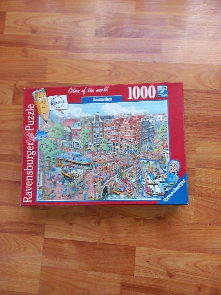 Ravensburger  puzzel Amsterdam 1000 stukjes, Hobby en Vrije tijd, Denksport en Puzzels, Ophalen of Verzenden, 500 t/m 1500 stukjes