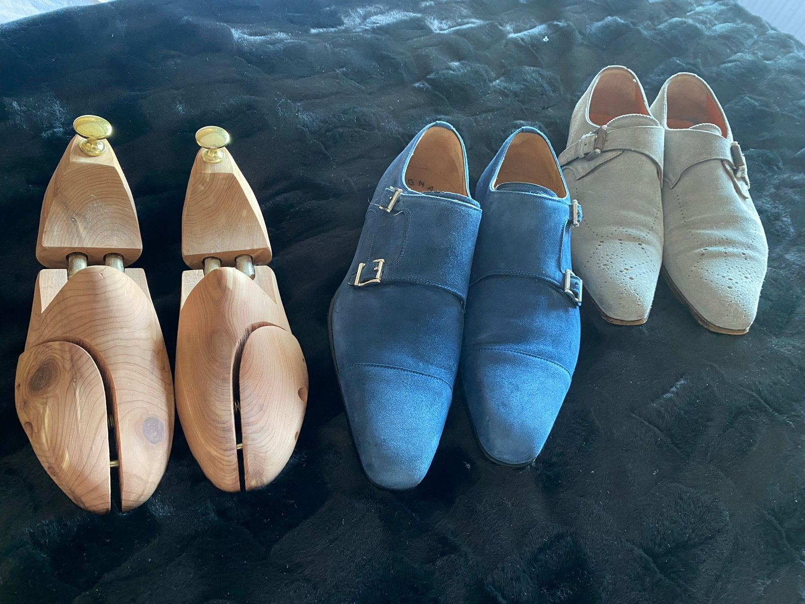 Magnanni Monks & Indecisio Brogues - Maat 41, Ophalen of Verzenden, Gedragen, Blauw, Veterschoenen