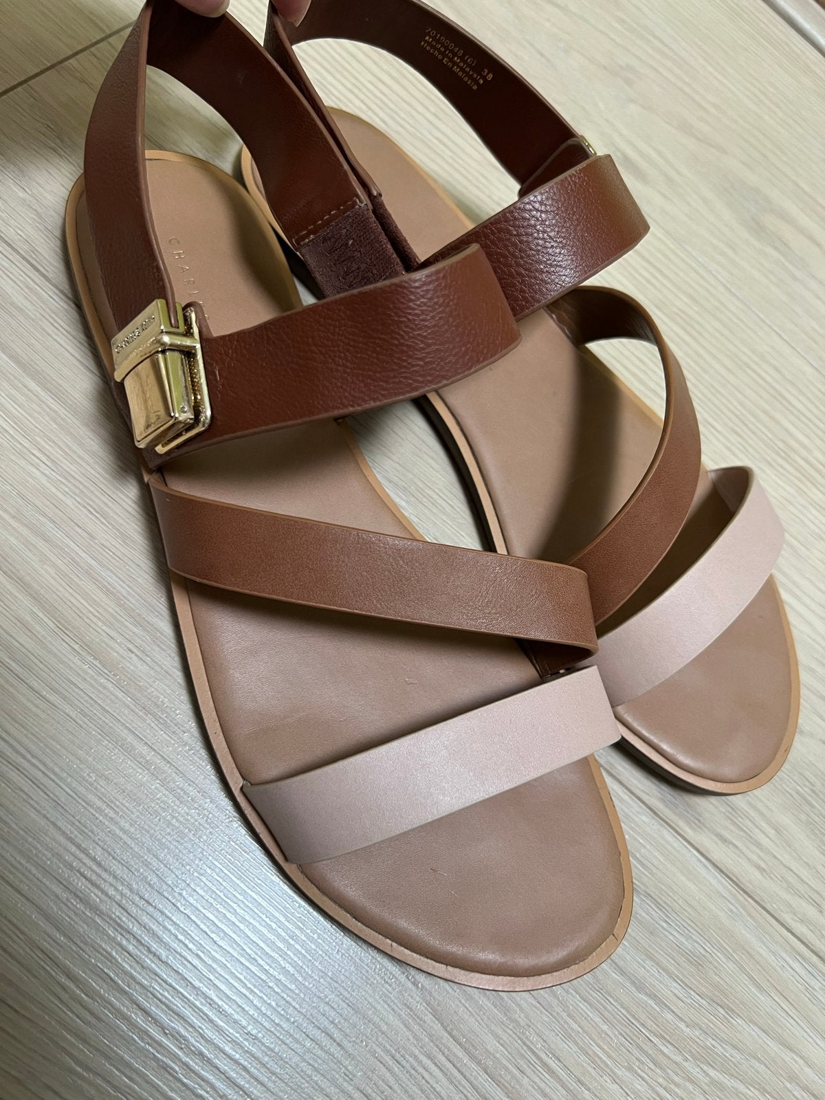 Charles & Keith sandalen maat 38 in bruintinten, Bruin, Gedragen, Sandalen of Muiltjes, Ophalen of Verzenden