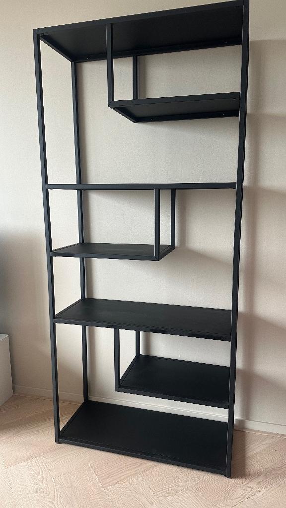 Vakkenkast zwart 188x85, Huis en Inrichting, Ophalen, Zo goed als nieuw