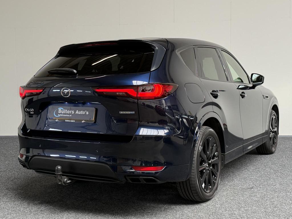 Mazda CX-60 2.5 e-SkyActiv PHEV Homura | PANO | TRHK, Auto's, Mazda, Automaat, Gebruikt, 4 cilinders, Blauw