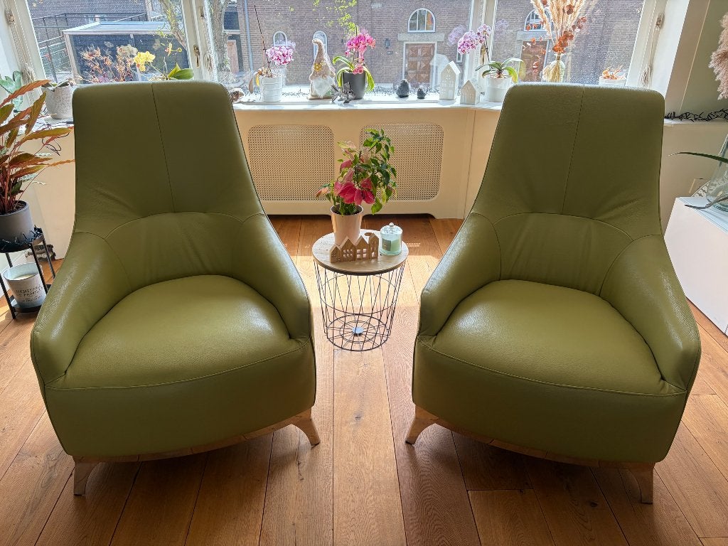 Fauteuils / armchairs Chateau d’Ax, Ophalen, Zo goed als nieuw, 75 tot 100 cm, Leer