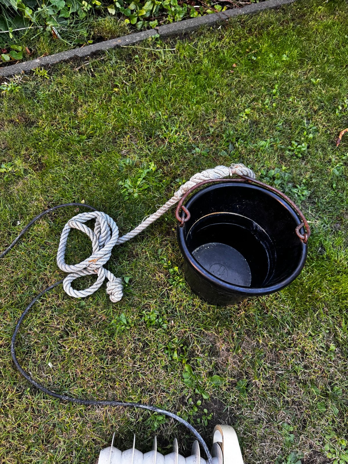 Puts  met touw voor boot ️, Ophalen of Verzenden, Gebruikt, Schoonmaak