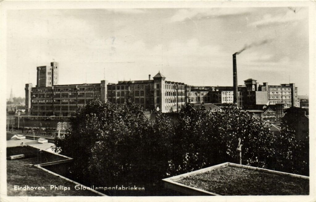Eindhoven, Philips Gloeilampenfabrieken - gelopen, Verzenden, 1940 tot 1960, Gelopen, Noord-Brabant