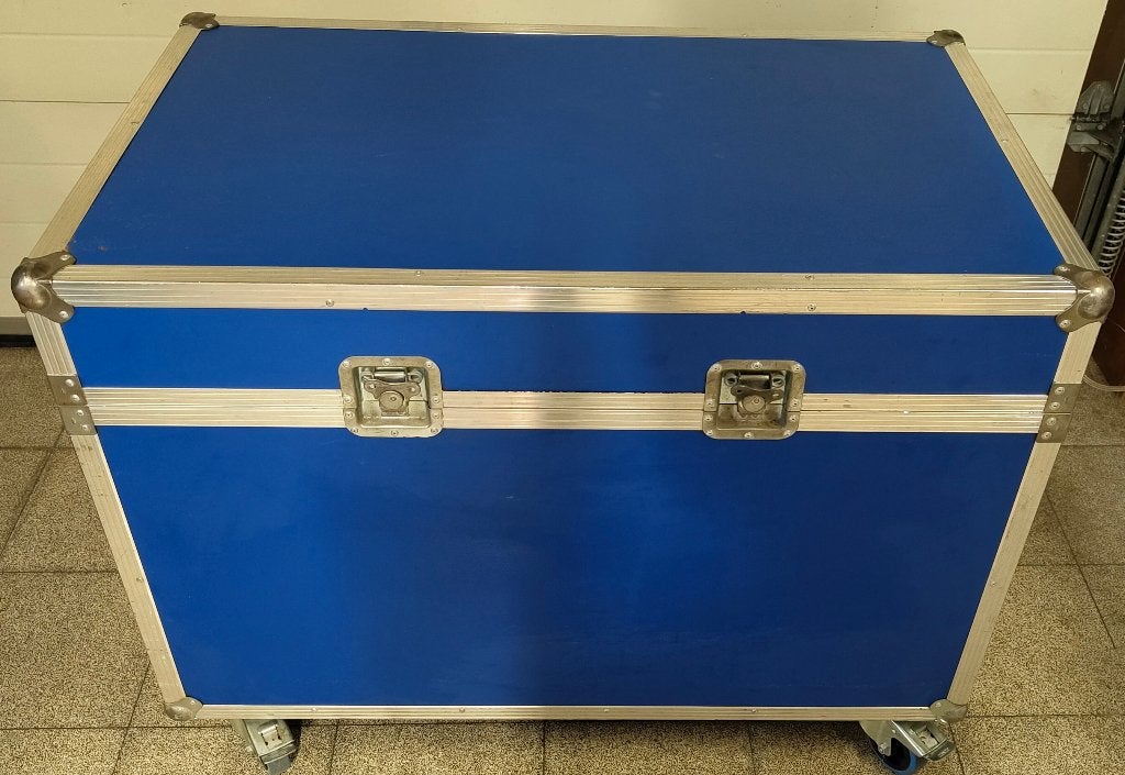 Pro flightcase in blauwe multiplex 10mm, Ophalen, Zo goed als nieuw, Overige instrumenten, Flightcase