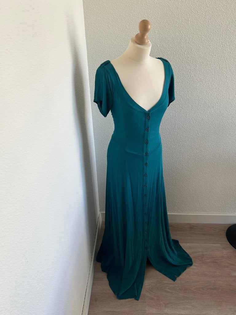 Fabienne Chapot maat L Amy dress turquoise groen 1, Maat 42/44 (L), Ophalen of Verzenden, Zo goed als nieuw, Fabienne Chapot
