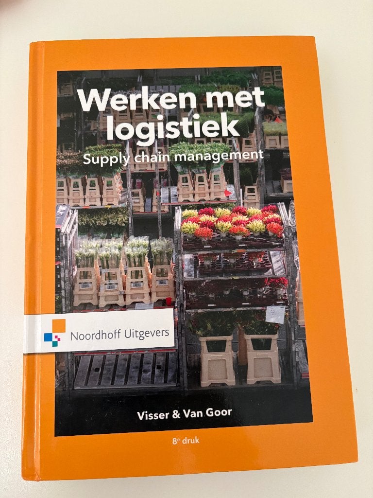 Boek Werken met logistiek, Boeken, Verzenden, HBO, Zo goed als nieuw, H.M. Visser en A.R. van Goor