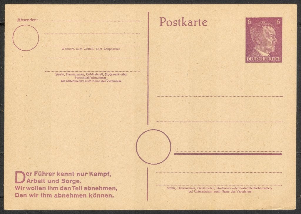 Duitse Rijk - briefkaart, Postzegels en Munten, Brieven en Enveloppen | Buitenland, Verzenden, Briefkaart