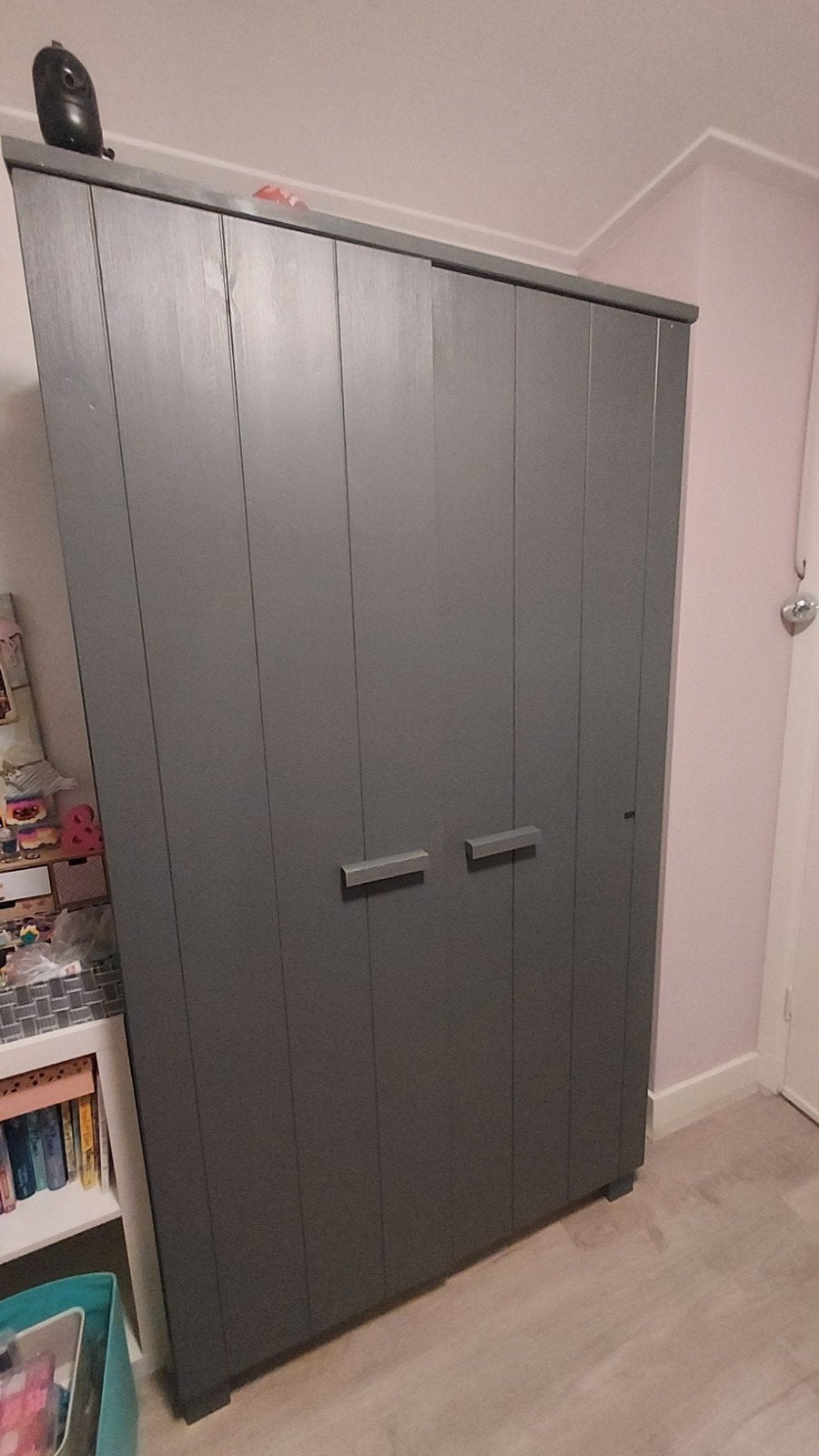 Woood kledingkast, Huis en Inrichting, Kasten | Roldeurkasten en Archiefkasten, Ophalen, 50 tot 75 cm, 200 cm of meer