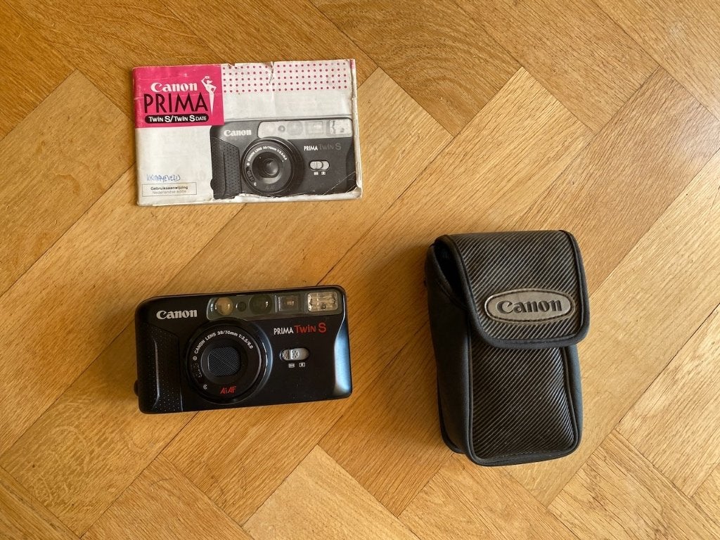 Canon Prima Twin S analoge camera –  getest & werkend, Ophalen of Verzenden, Gebruikt, Compact, Canon
