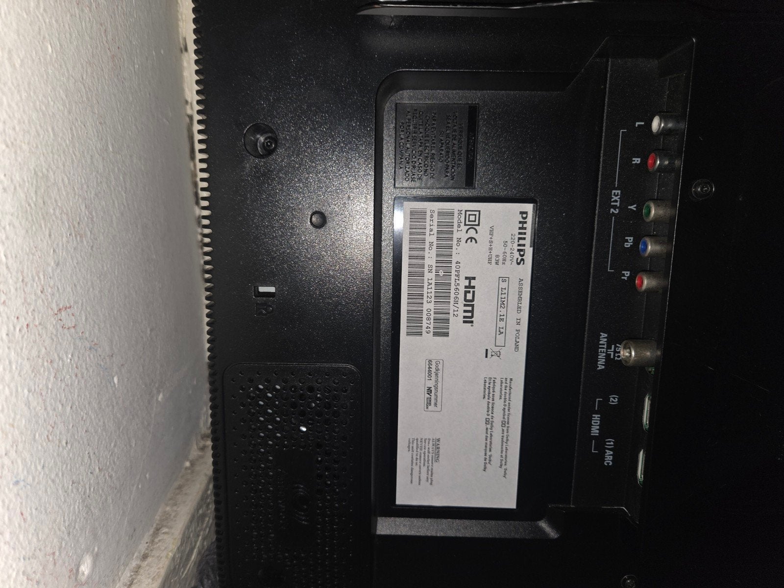 Philips TV - Alleen op te hangen (geen standaard), Ophalen, Gebruikt, 60 tot 80 cm, Philips