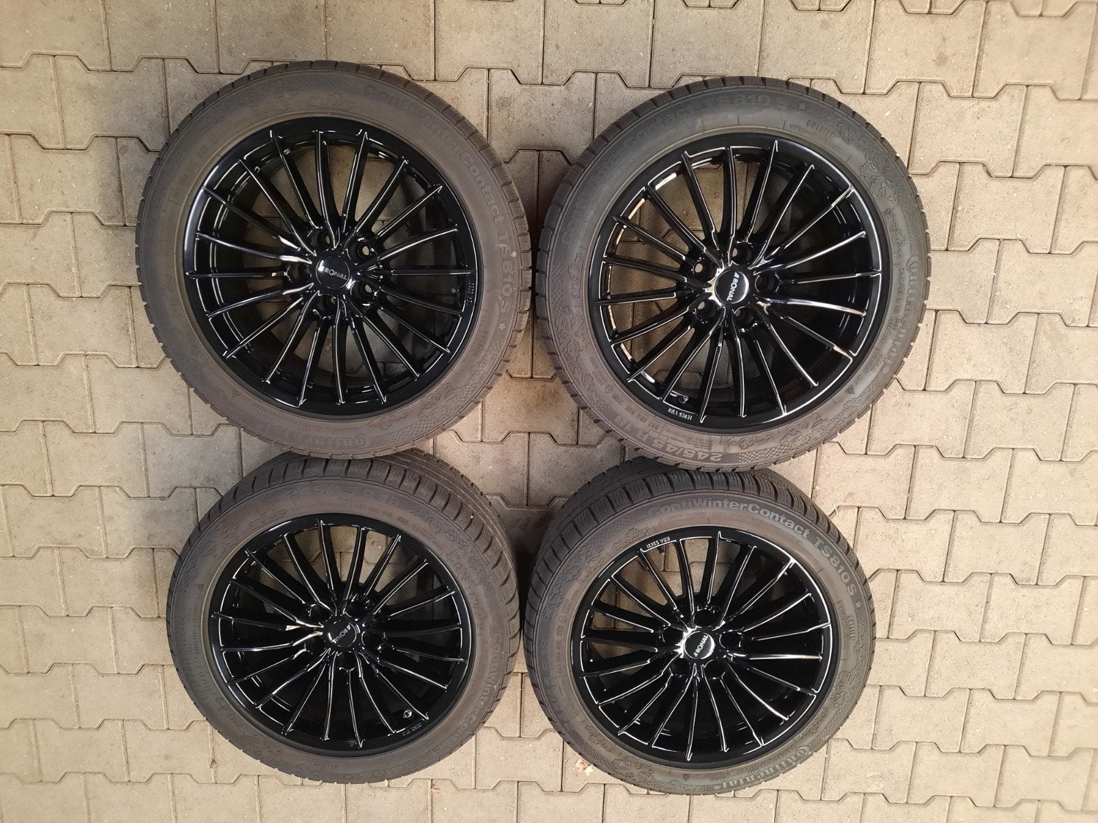 ZGAN 18 inch velgen RONAL BMW 5- 6- SERIE G30 G31 WINTERSET, 18 inch, Banden en Velgen, Personenwagen, Gebruikt
