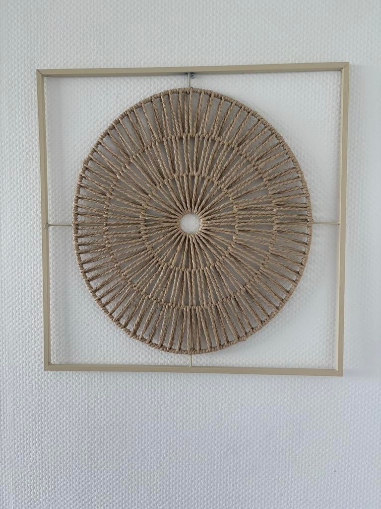 Wanddecoratie, Decoratieobject, Zo goed als nieuw, Natuurlijk materiaal, Ophalen