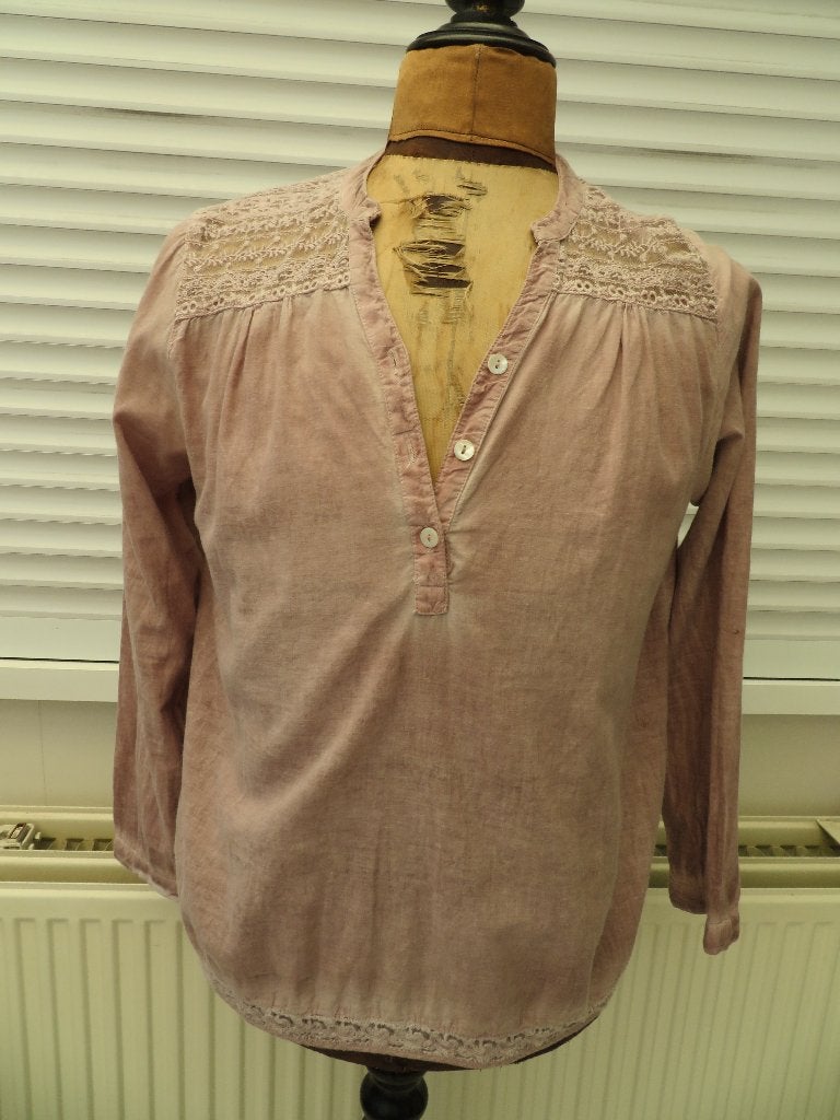 Dames blouse, Maat 42/44 (L), Ophalen of Verzenden, Zo goed als nieuw, Roze