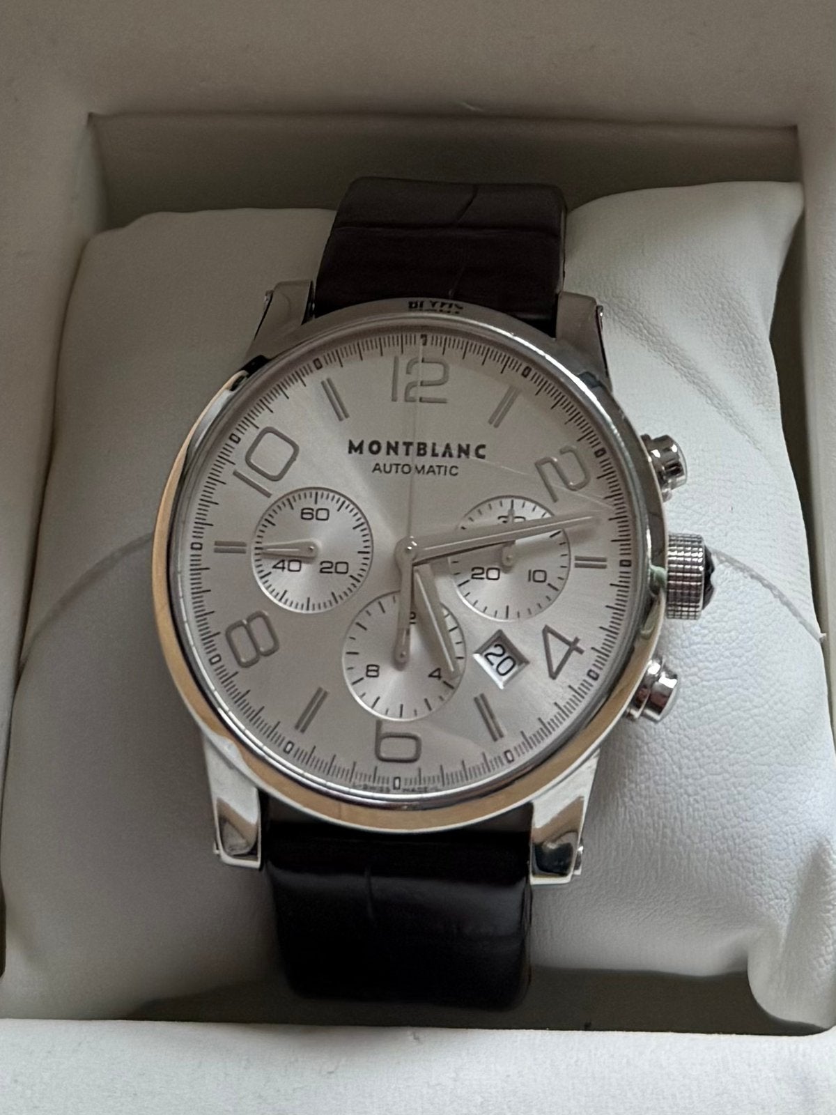 Prachtige Montblanc TimeWalker Chronograph Automatic, Ophalen, Zo goed als nieuw, Leer, Overige merken