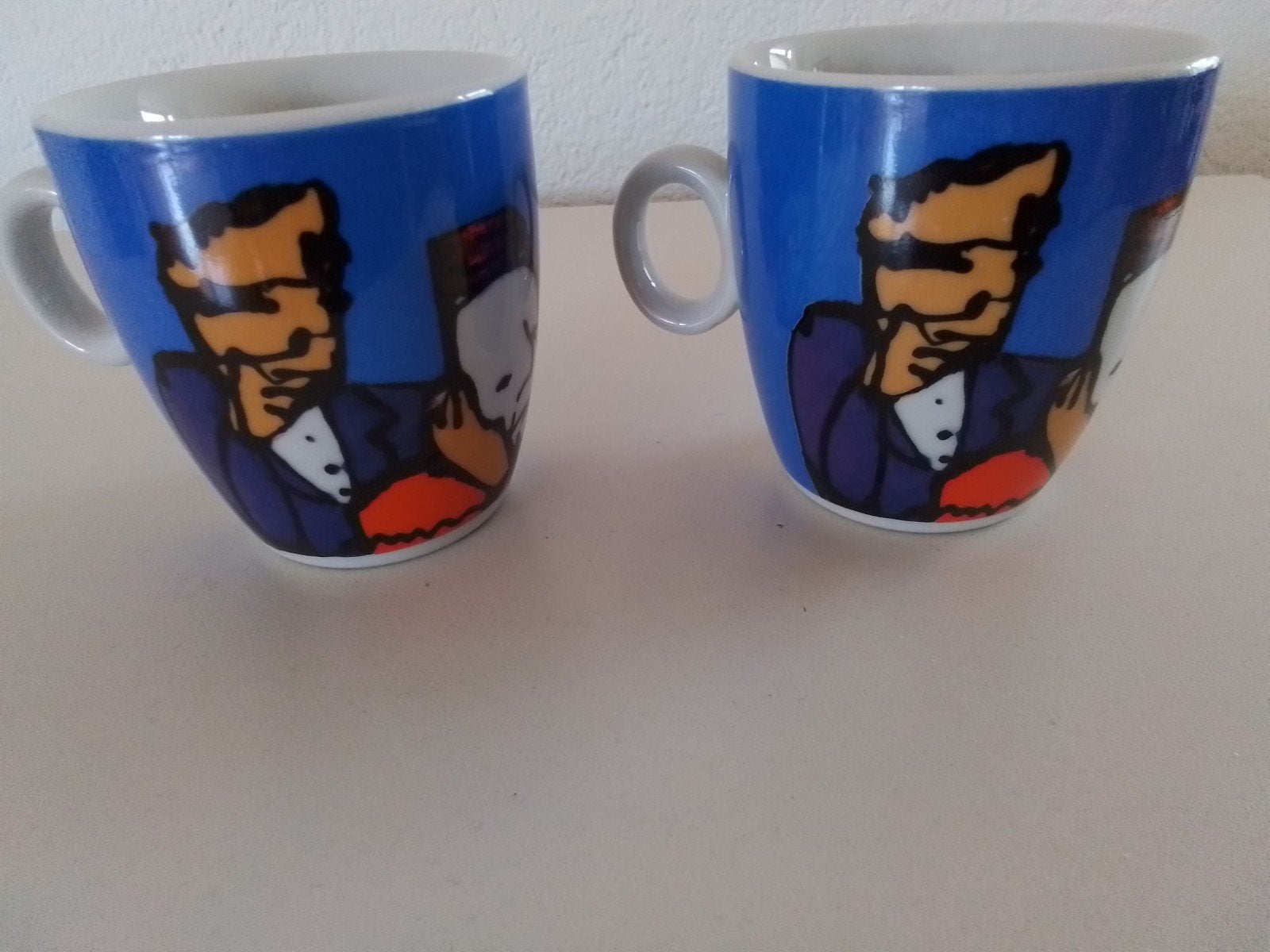 Herman Brood Mokken -, Ophalen of Verzenden, Steen/keramiek, Meerkleurig, Overige merken