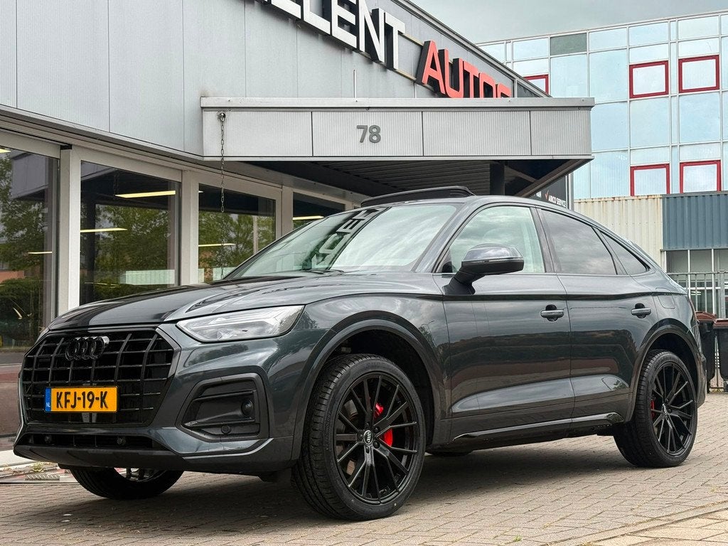 Audi Q5 Sportback 50 TFSI e Advanced | Black edition | Pano, Auto's, Audi, Gebruikt, 4 cilinders, Plug-in hybride, Bedrijf