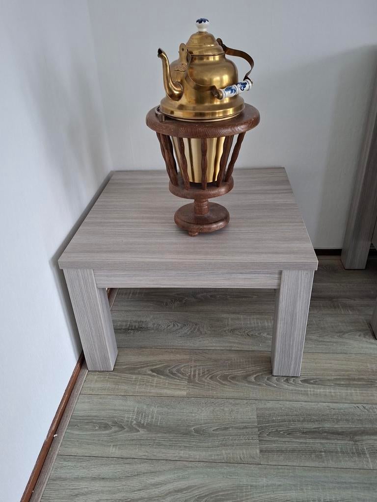 Grijze salontafel en hoektafel ⁹, Huis en Inrichting, Complete inboedels, Ophalen