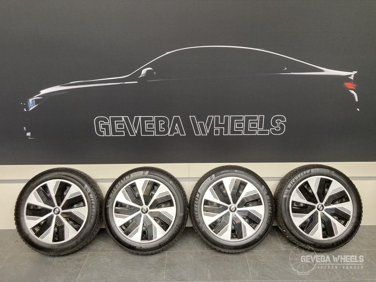 18” originele Renault Megane E-tech velgen + winterbanden, 18 inch, Gebruikt, -, -