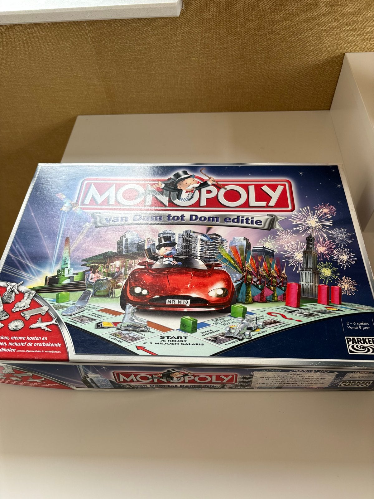 Monopoly: Van Dam tot Dom Editie - Zo goed als nieuw, Drie of vier spelers, Ophalen, Zo goed als nieuw