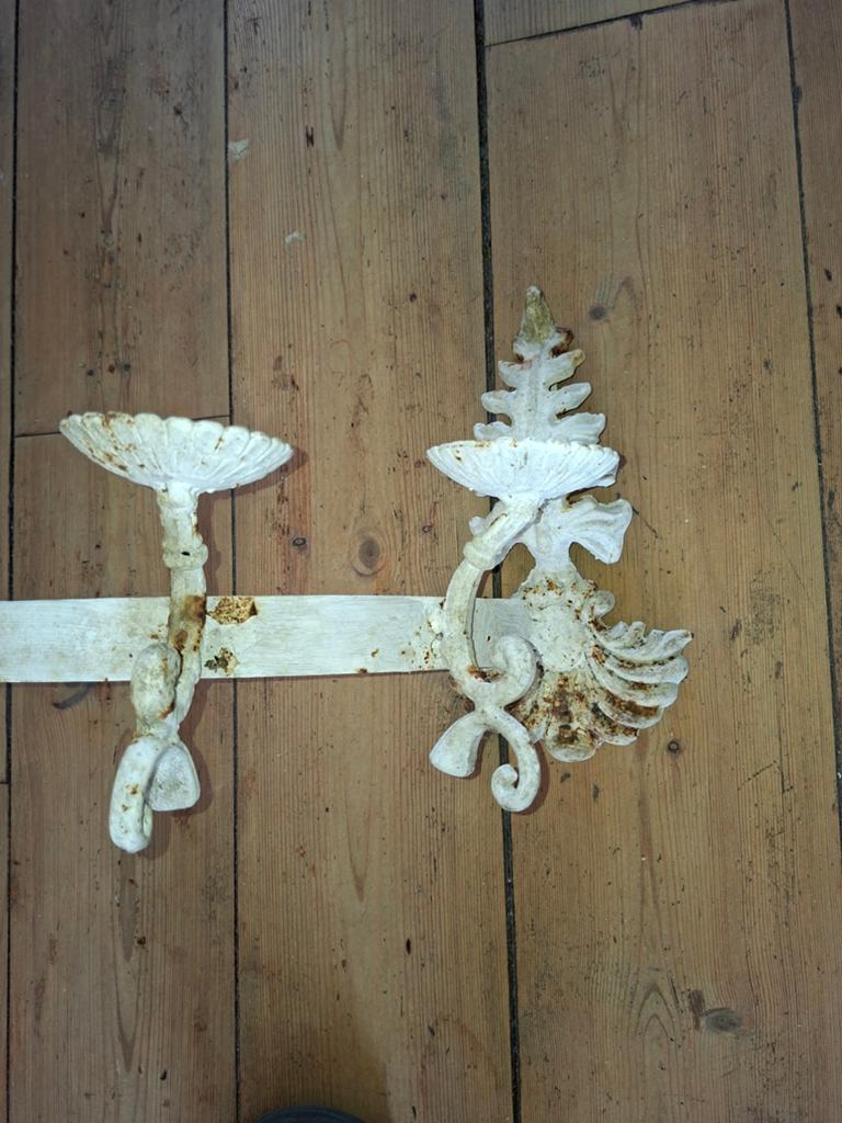Gietijzeren hangend kandelaar, Ophalen, Metaal, Wandkapstok, Minder dan 100 cm