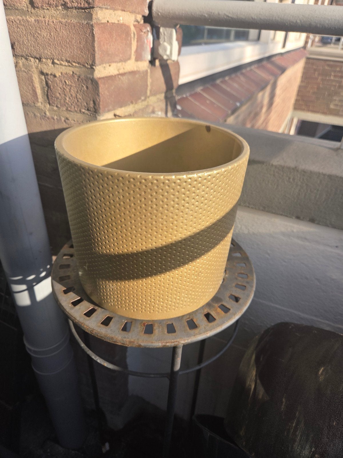 Gele plantenbak voor binnen of buiten, Ophalen, Overige materialen, Gebruikt, Minder dan 30 cm