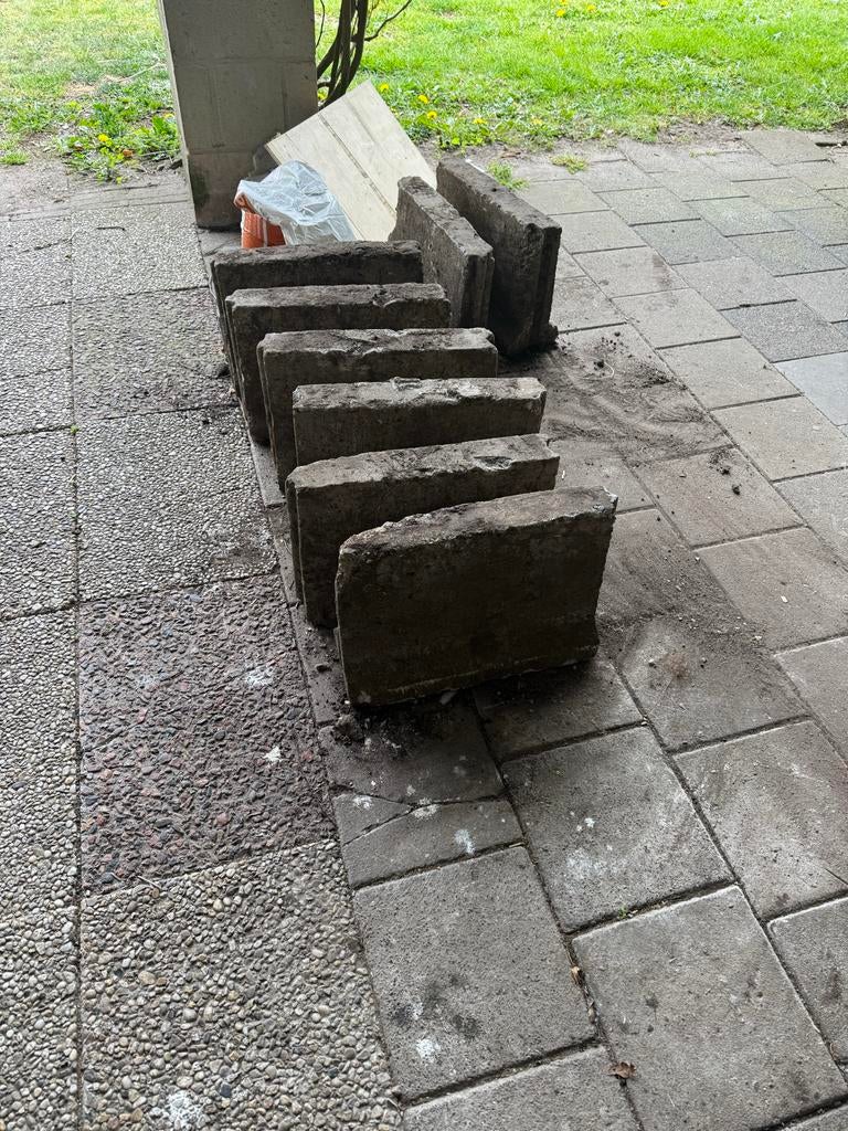 Betonnen tegels, Gebruikt, Ophalen of Verzenden, Minder dan 5 m², Beton