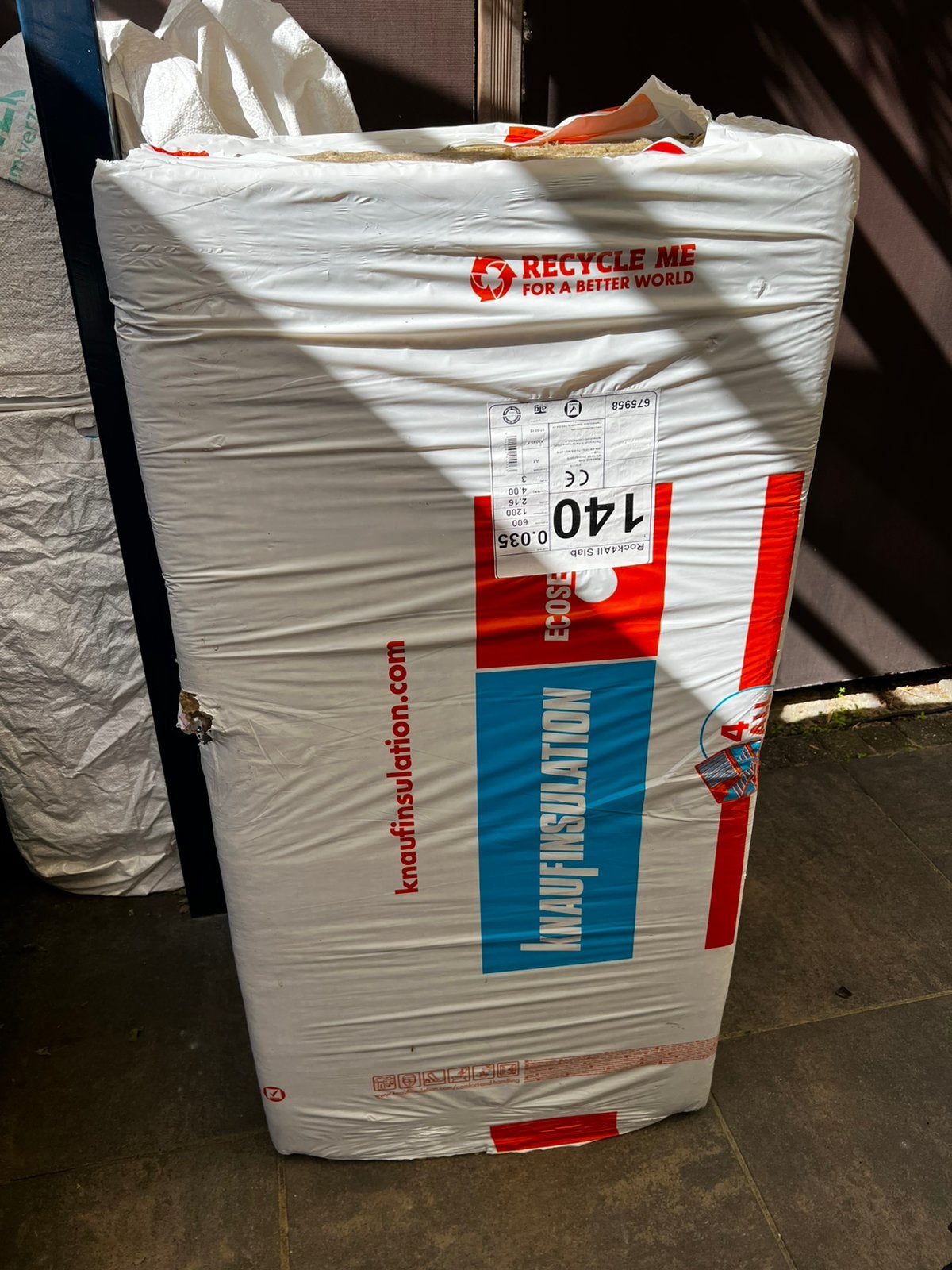 Knauf Rock4All Steenwol 140 mm Rd 4,0 – 2,16 m², Doe-het-zelf en Verbouw, Isolatie en Afdichting, Ophalen, 12 cm of meer, Nieuw