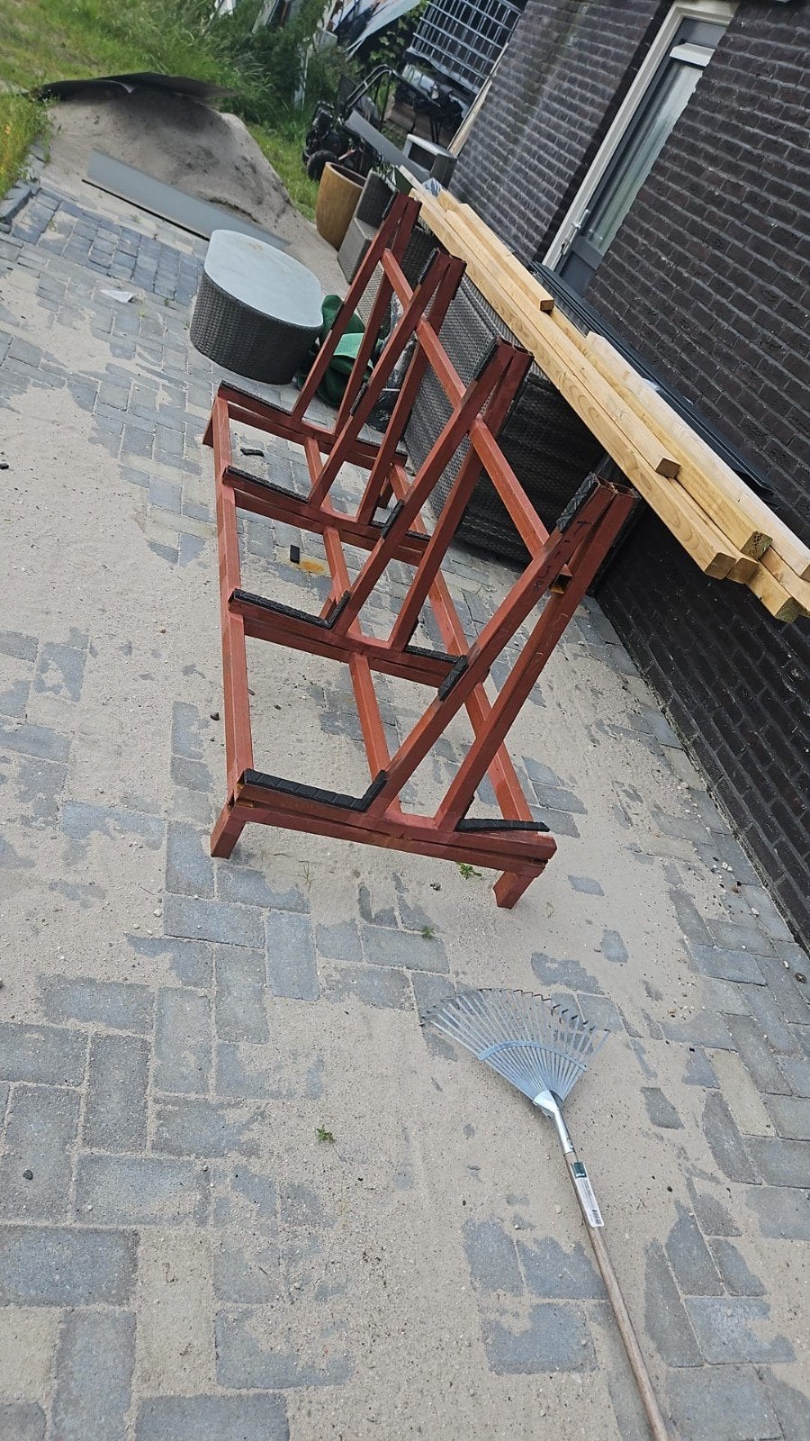 Glasbok/ kozijnbok, Ophalen
