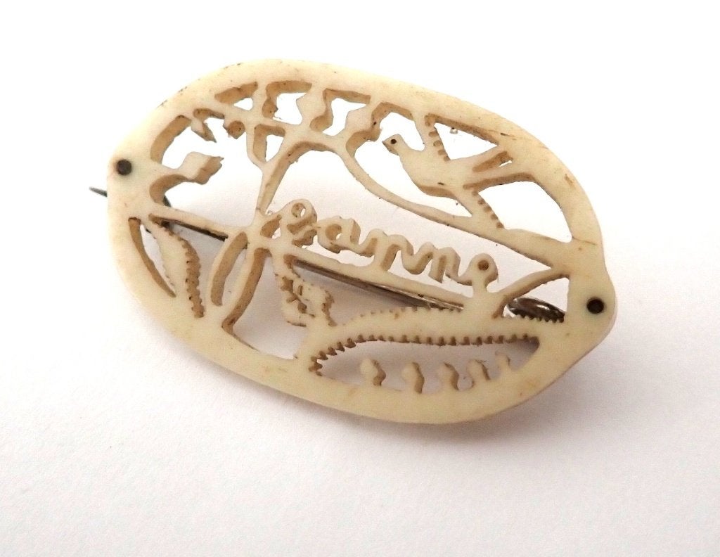 Kleine antieke broche, Overige materialen, Gebruikt, Overige kleuren, Verzenden