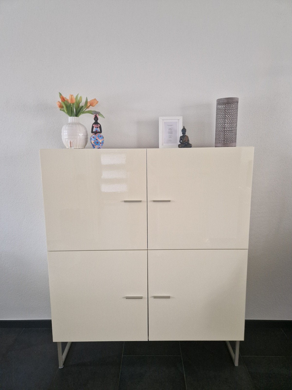 Mooie hoogglans kast, Ophalen, Gebruikt, 100 tot 150 cm, 25 tot 50 cm