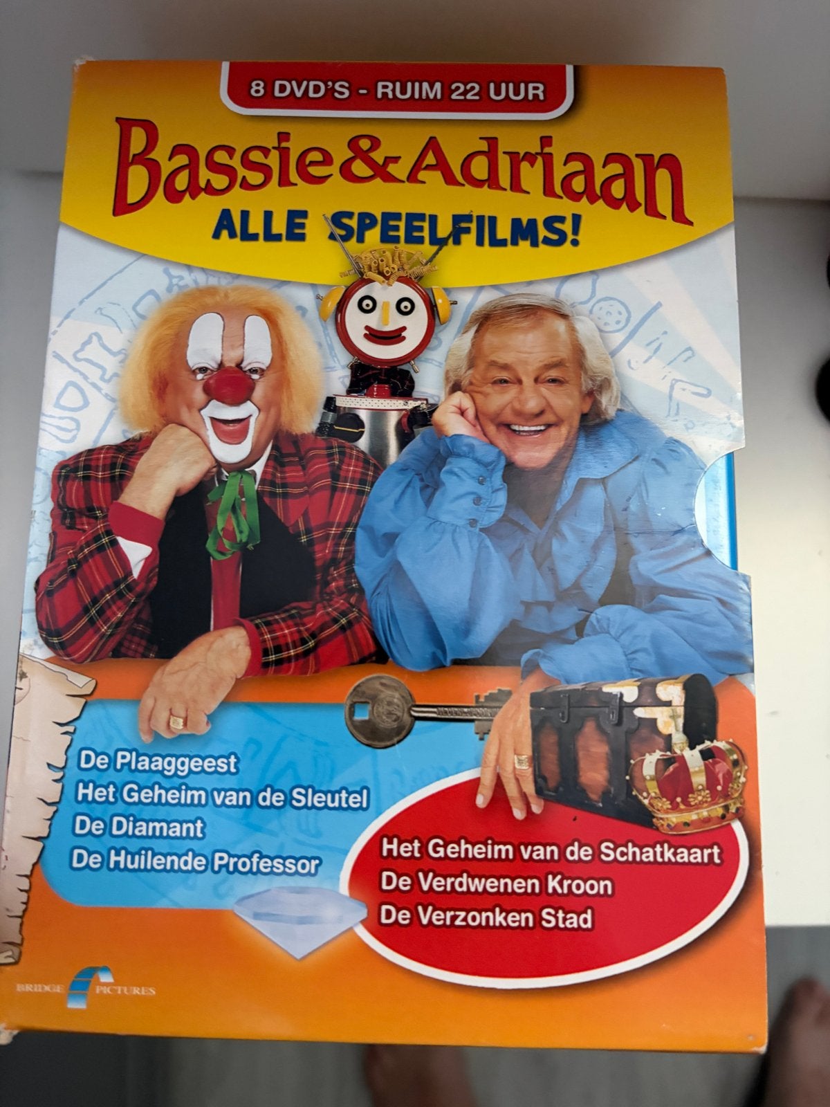 Bassie & Adriaan: Alle Speelfilms! (8 DVD's), Gebruikt, Verzamelbox, Alle leeftijden, Familie