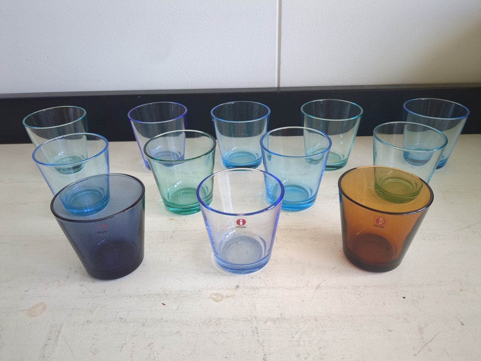 8 iittala Kartio glazen in verschillende kleuren, Ophalen