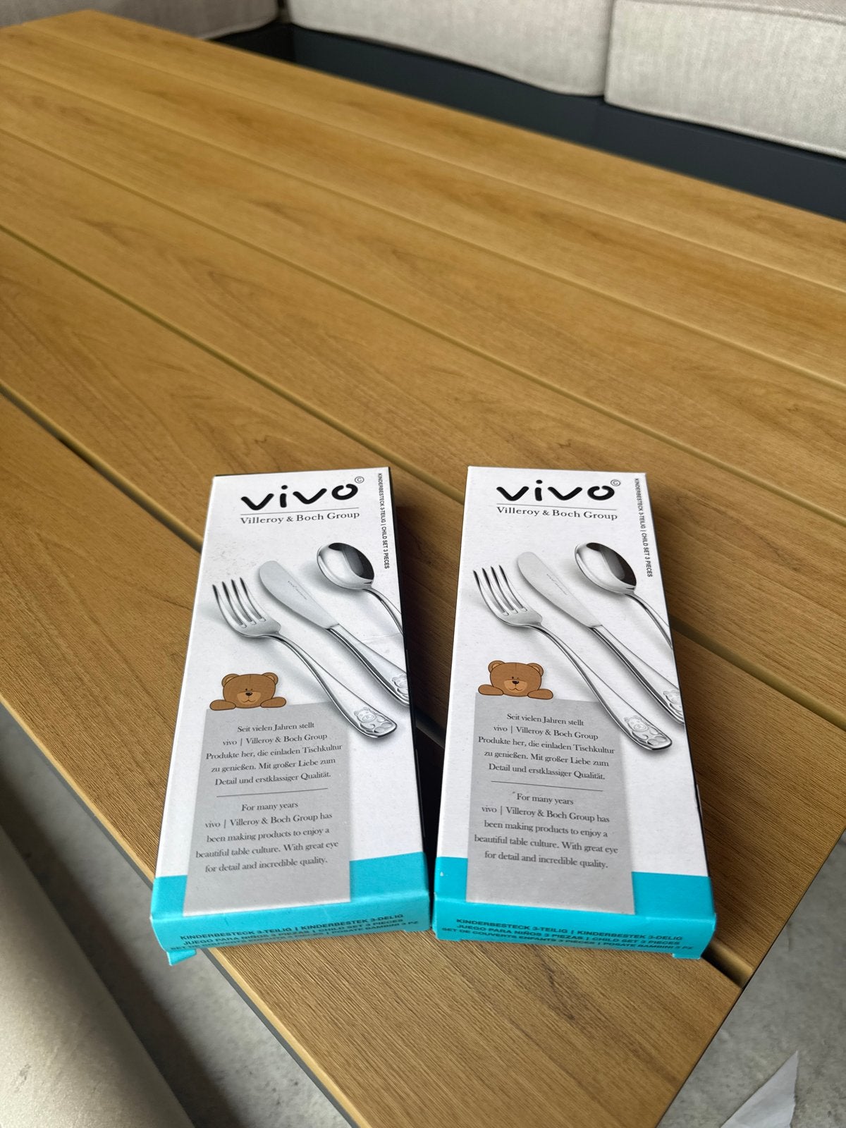 Vivo Villeroy & Boch Kinderbestek (2 sets), Kinderbestek, Bestekset, Vivo, Nieuw