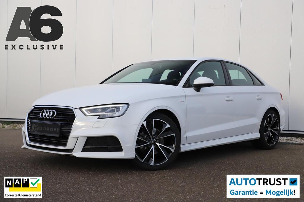 Audi A3 Limousine 30 TFSI Sport S Line Edition Automaat Half, Gebruikt, Met garantie (alle), Wit, Origineel Nederlands