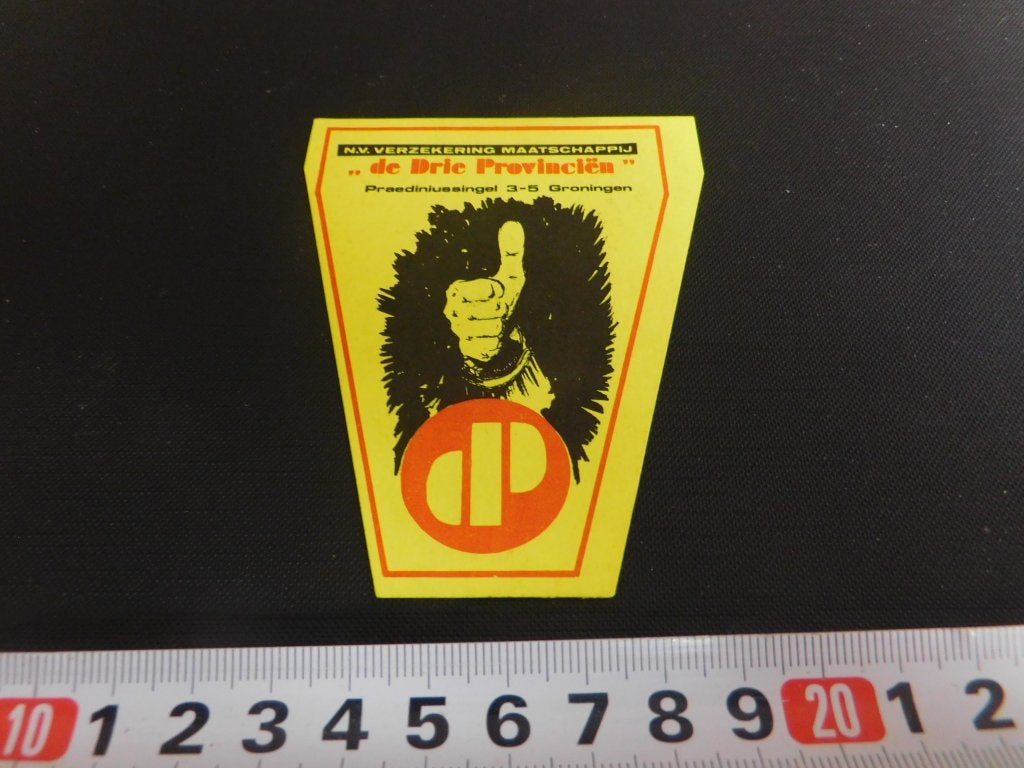 sticker groningen de drie provinciën verzekering mij., Ophalen of Verzenden, Zo goed als nieuw