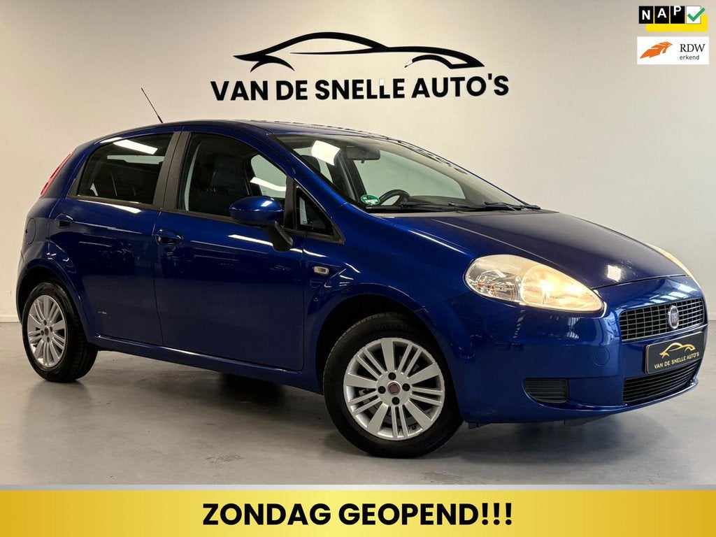 Fiat Grande Punto 1.4 Dynamic NAP/AIRCO/ELEKTRISCHERAMEN, Voorwielaandrijving, 4 cilinders, Grande Punto, Origineel Nederlands