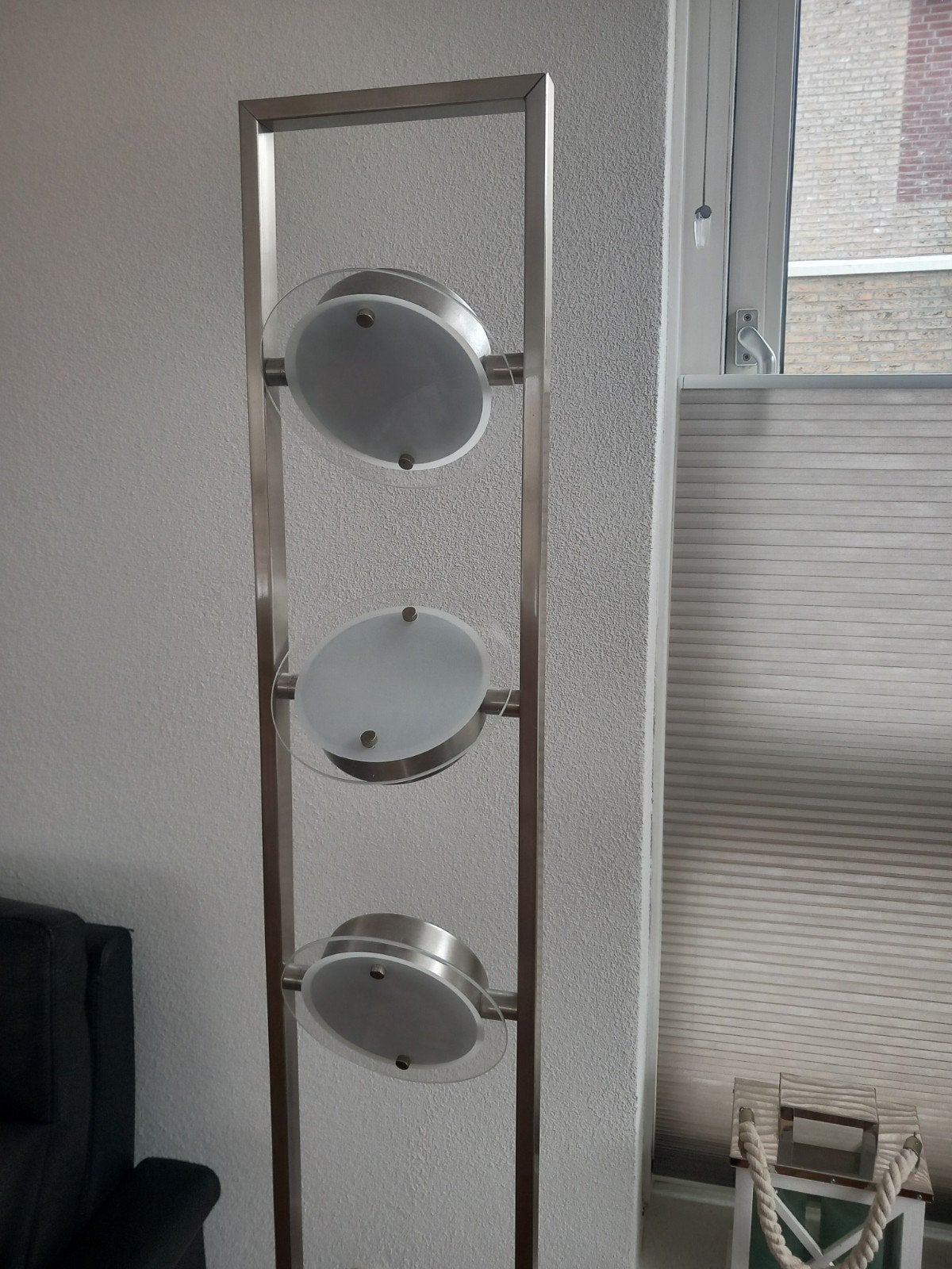 Mooie staande lamp, Ophalen, Zo goed als nieuw, Glas, 150 tot 200 cm