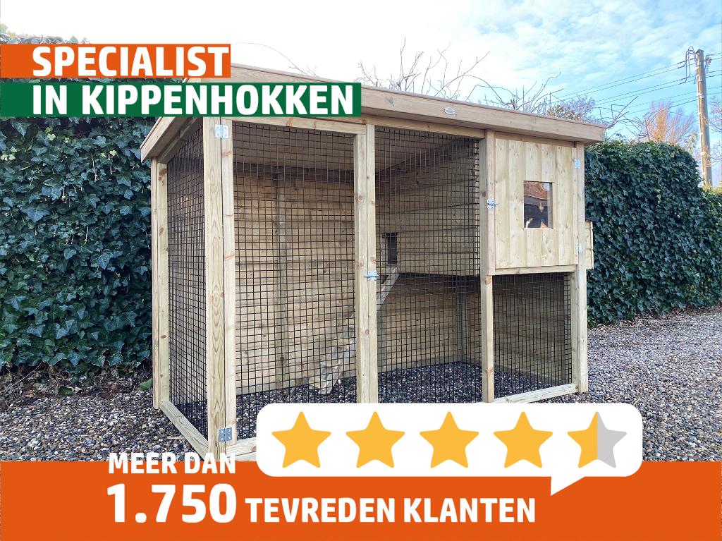 Kippenhok Hillegom | S, M en L | Duurzame materialen, Dieren en Toebehoren, Pluimvee | Toebehoren, Nieuw, Kippenhok of Kippenren