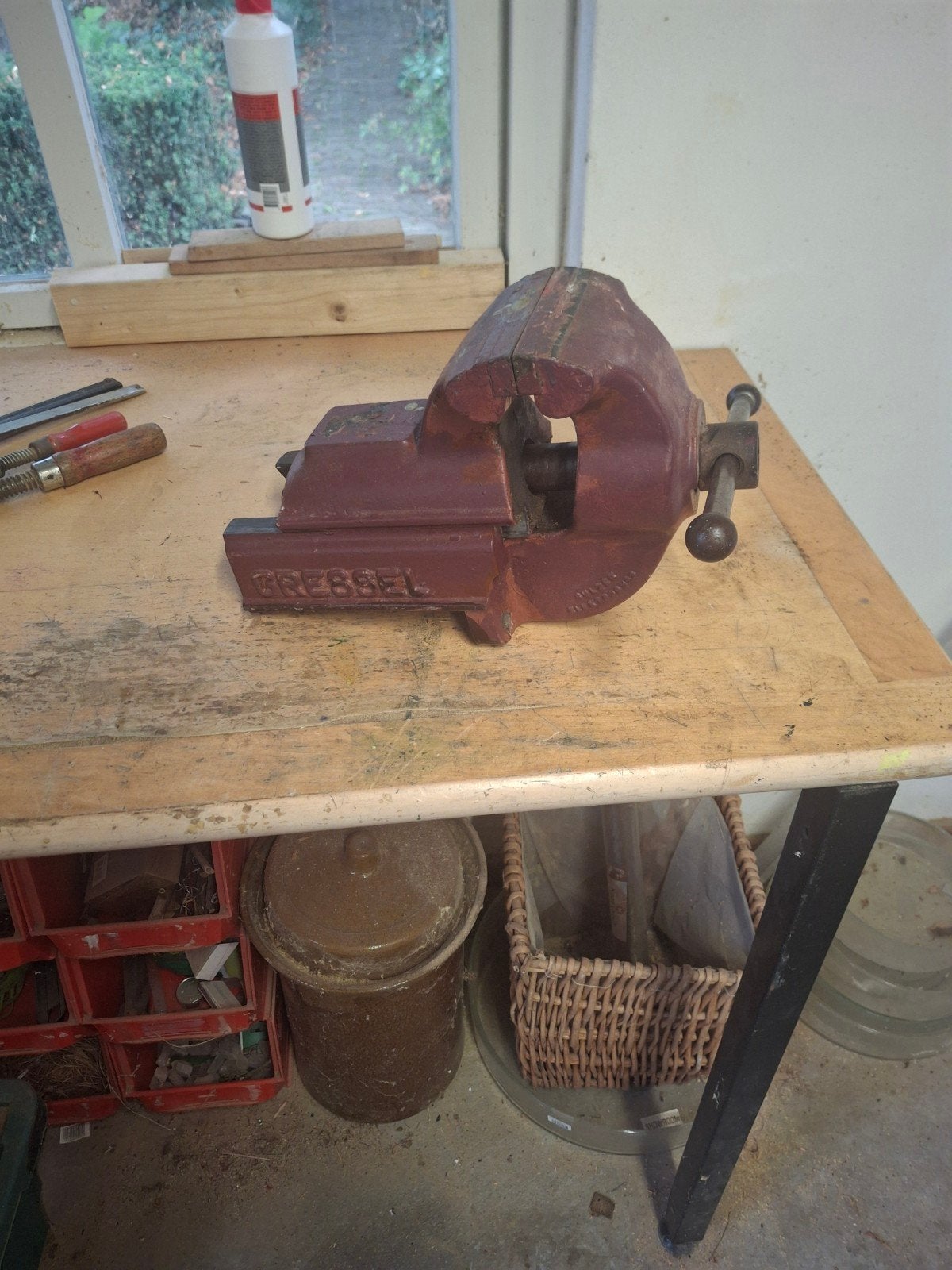 GRESSEL BANKSCHROEF, Ophalen, Gebruikt, Minder dan 70 cm, Bankschroef