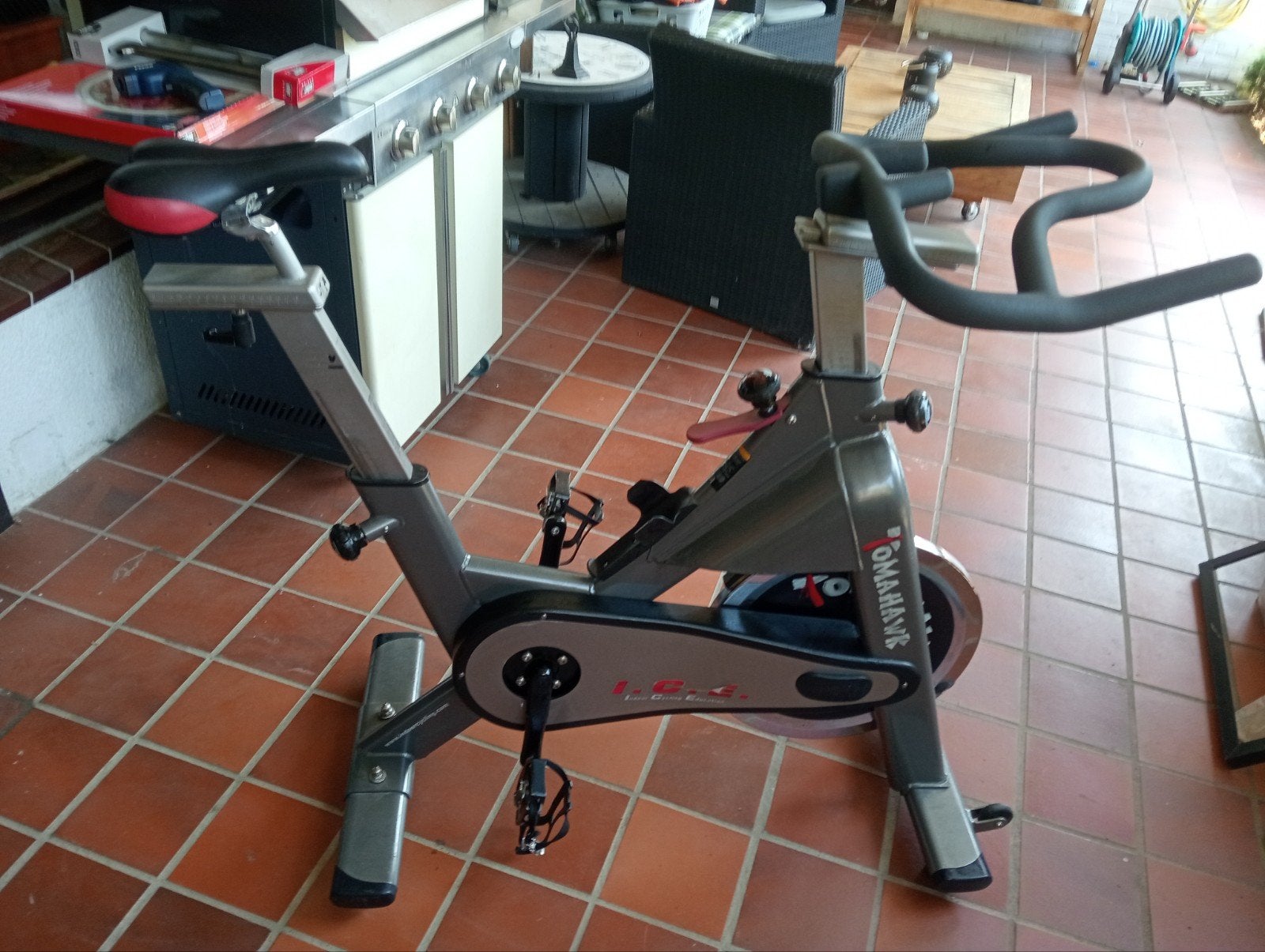 spinningbike, Ophalen, Gebruikt, Spinningfiets