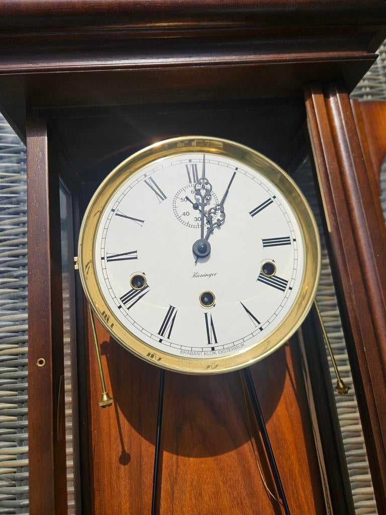 kieninger   regulateur westmimster slagwerk met valschade, Antiek en Kunst, Ophalen