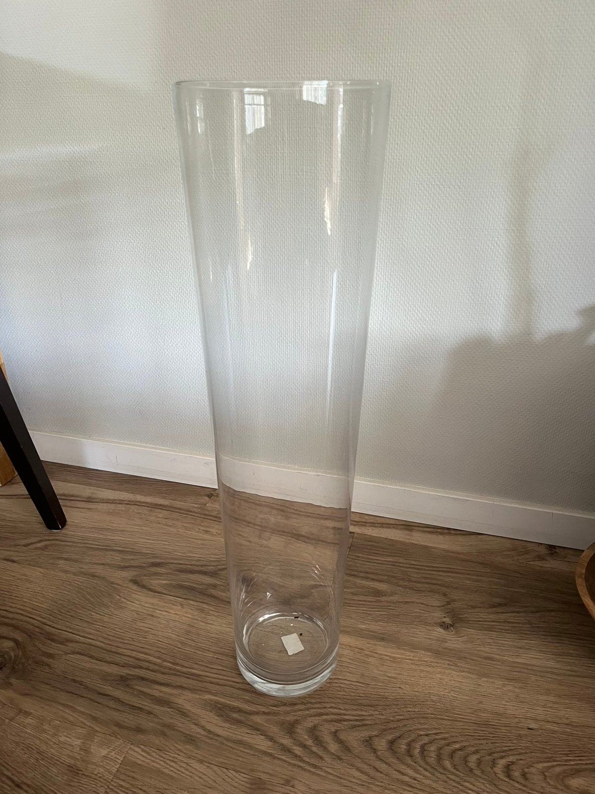 Hoge vaas, Ophalen, Gebruikt, Transparant, Glas